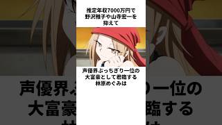 年収7000万円で声優界一位の大富豪として君臨する林原めぐみの雑学 林原めぐみ ＃高山みなみ 石田彰 緒方賢 [upl. by Nnaarual84]