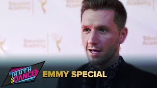 2014 Emmys Red Carpet  Truth or Dance  with Travis Wall Kenny Ortega Mandy Moore and more [upl. by Nnairet]