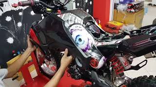 Honda Grom MSX125 SNB Motocross Body Kit Install [upl. by Inram]