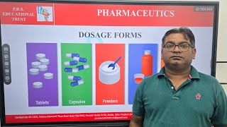 BPHARM 1st YEAR PHARMACEUTICSI UNITI DOSAGE FORMS DR AKHIL SHARMA [upl. by Gerger]