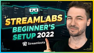 Streamlabs OBS Beginners Tutorial Setup to Stream 2022 [upl. by Katzen679]