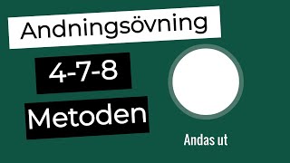 478 Andning  Andningsteknik för att somna snabbare [upl. by Nauq307]