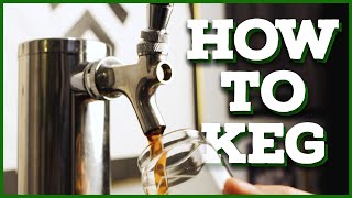 HOW TO KEG YOUR HOME BREW ft NewAir Single Tap Kegerator [upl. by Cailly]