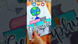 Geography Front Page Design For School Projects shorts geography projectideas schoolproject yt [upl. by Aiderfla]