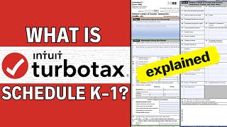 What is a Schedule K 1 On TurboTax EXPLAINED [upl. by Kakalina]