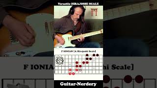 JAPANESE HIRAJOSHI SCALE 🎸⛩️ The Most Versatile Pentatonic Scale I know IONIAN MODE 🌸 shorts [upl. by Nico223]