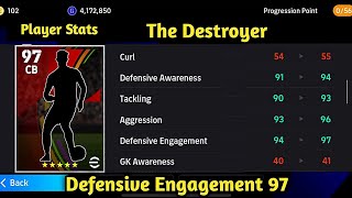 Aggression 96  Defensive Engagement 97  Underrated CB In Efootball 2025 Mobile [upl. by Sapphira]