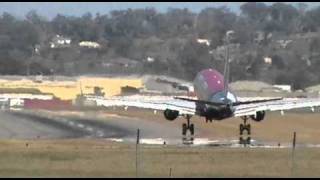 Virgin blue landing  embraer e170 [upl. by Oiramal]