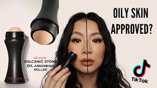 Revlon Oil Absorbing Volcanic Roller Review Oily Skin Approved [upl. by Lrigybab531]