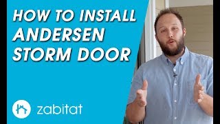 Andersen Storm Door Installation Guide  8 Series  Contemporary [upl. by Ollecram]