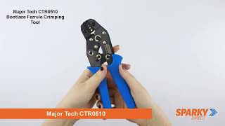 Major Tech CTR0510  Bootlace Ferrule Crimping Tool [upl. by Dorweiler86]