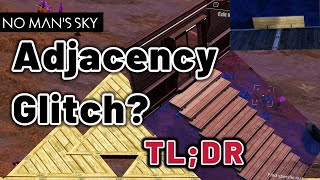 Become a PRo Builder with Adjacency Glitch  here’s how… nomanssky nomansskybasebuilding [upl. by Anolahs372]