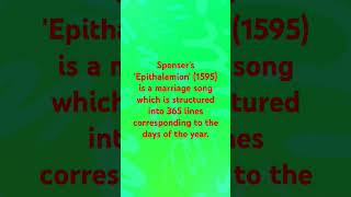 Spenser Epithalamion [upl. by Griffith628]