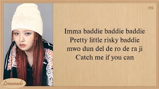 IVE Baddie Easy Lyrics [upl. by Nerrak408]