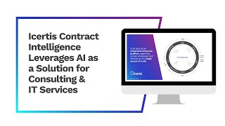 Icertis Contract Intelligence Leverages AI As Solution For Consulting amp IT Services [upl. by Mae]