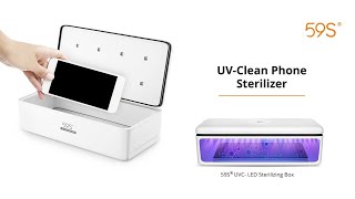 UVCClean Phone Sterilizer  59S S2 UVC LED Light Sterilizing Box [upl. by Redman]