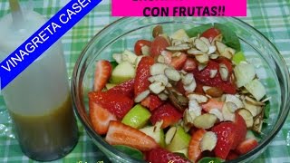 Vinagreta Casera y Ensalada MixtaComo hacer [upl. by Nnylanna]