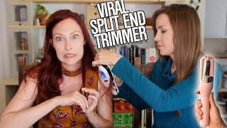 TikToks Viral SplitEnd Trimmer Does It Work [upl. by Loma]