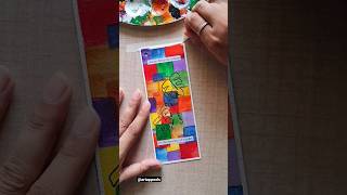 How to make a beautiful bookmark with paper  DIY pretty bookmark using watercolors under 15 mins [upl. by Llemert292]