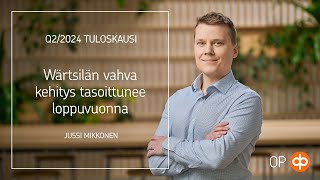 Q22024 Tuloskausi Wärtsilän vahva kehitys tasoittunee loppuvuonna [upl. by Damarra]