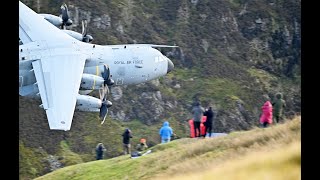 A400m Atlas Low Level Mach Loop [upl. by Ahsikrats429]