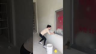 How to Prepare Tiles Wall ​ Wall paint​ Fast amp Beauty part 6213 [upl. by Ziegler]