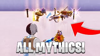 ALL MYTHICS in NEW Fortnite Creative MAP CODE Season 4 [upl. by Ahseei]