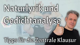 Tipps zu Naturlyrik und Gedichtinterpretation Zentrale Klausur 2022 [upl. by Ares]