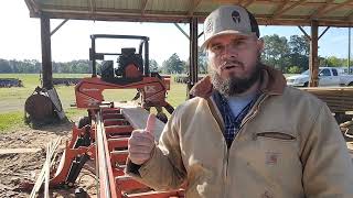 Woodmizer LX 450 slicing hickory [upl. by Isaac]