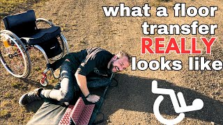 Wheelchair Camping Disaster The Truth About Floor Transfers [upl. by Avik]