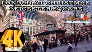 LONDON LEICESTER SQ AT CHRISTMAS [upl. by Oly]