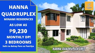 FamilyFirst Living Affordable Hanna Quadruplex Tour at Minami Residences for Just ₱9230Month [upl. by Enaek]