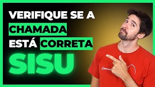 SISU 2024 COMO VERIFICAR SE A CHAMADA ESTÁ CORRETA [upl. by Dnalor]