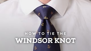 How to Tie A Perfect Windsor Knot [upl. by Adnim]