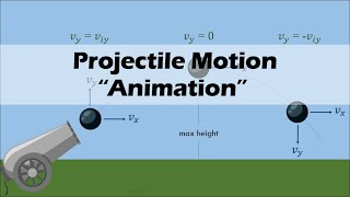 PROJECTILE MOTION  Physics Animation [upl. by Eeramit]