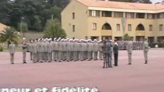 Cérémonie de la remise des képis blancs Avec code de lhonneur du légionnaire [upl. by Leonidas]