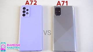 Samsung Galaxy A72 vs Galaxy A71 Speed Test and Camera Comparison [upl. by Nobie36]