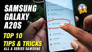 Samsung Galaxy A20s New Tips amp Tricks Top 10 Hidden Features A Series Samsung English [upl. by Matti]