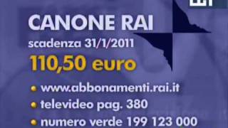 Canone RAI 2011 [upl. by Gone]