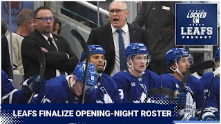 Toronto Maple Leafs finalize opening night roster 202425 NHL season predictions [upl. by Nnaynaffit328]