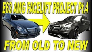 W212 E63 AMG Wagon carbon fiber front lip saving and facelift Pt 4 [upl. by Eli]