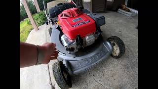 Honda HR216 Lawn Mower Repair Overview and Demonstration [upl. by Orvil]