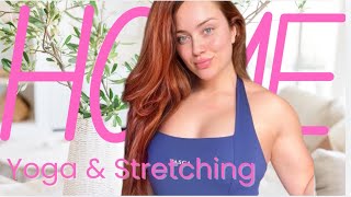 Strong amp Flexible Yoga Stretches for Lifters Part 2 Redhead Fit Girl Routine [upl. by Brelje]