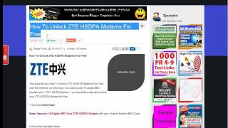 How to Unlock Huawei and ZTE HSDPA Modems For Free [upl. by Dorena]