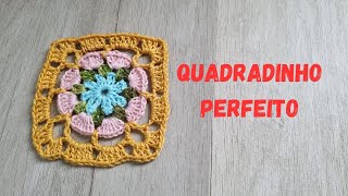 QUADRADINHO DE CROCHÊ PERFEITO croche [upl. by Yrffoeg251]