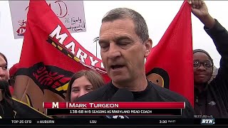 Mark Turgeon Stops By BTN Tailgate [upl. by Enairda]