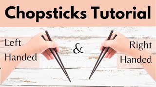 How to use chopsticks like a pro as a beginner  left handed and right handed [upl. by Notrem]