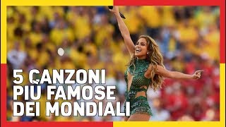 5 CANZONI PIÙ FAMOSE DEI MONDIALI DI CALCIO 🎵 [upl. by Naols]