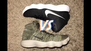 Hyperdunk 2017 VS Hyperdunk 2017 Flyknit对比实战测评 差别不只是鞋面 [upl. by Hepzi]