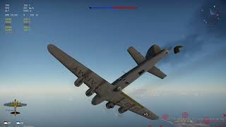 B17 Shooting Down Bf109 and Crashing  War Thunder [upl. by Sitrik998]